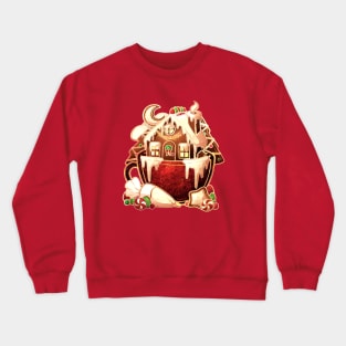 Holiday Wishes Gingerbread Teacup Crewneck Sweatshirt